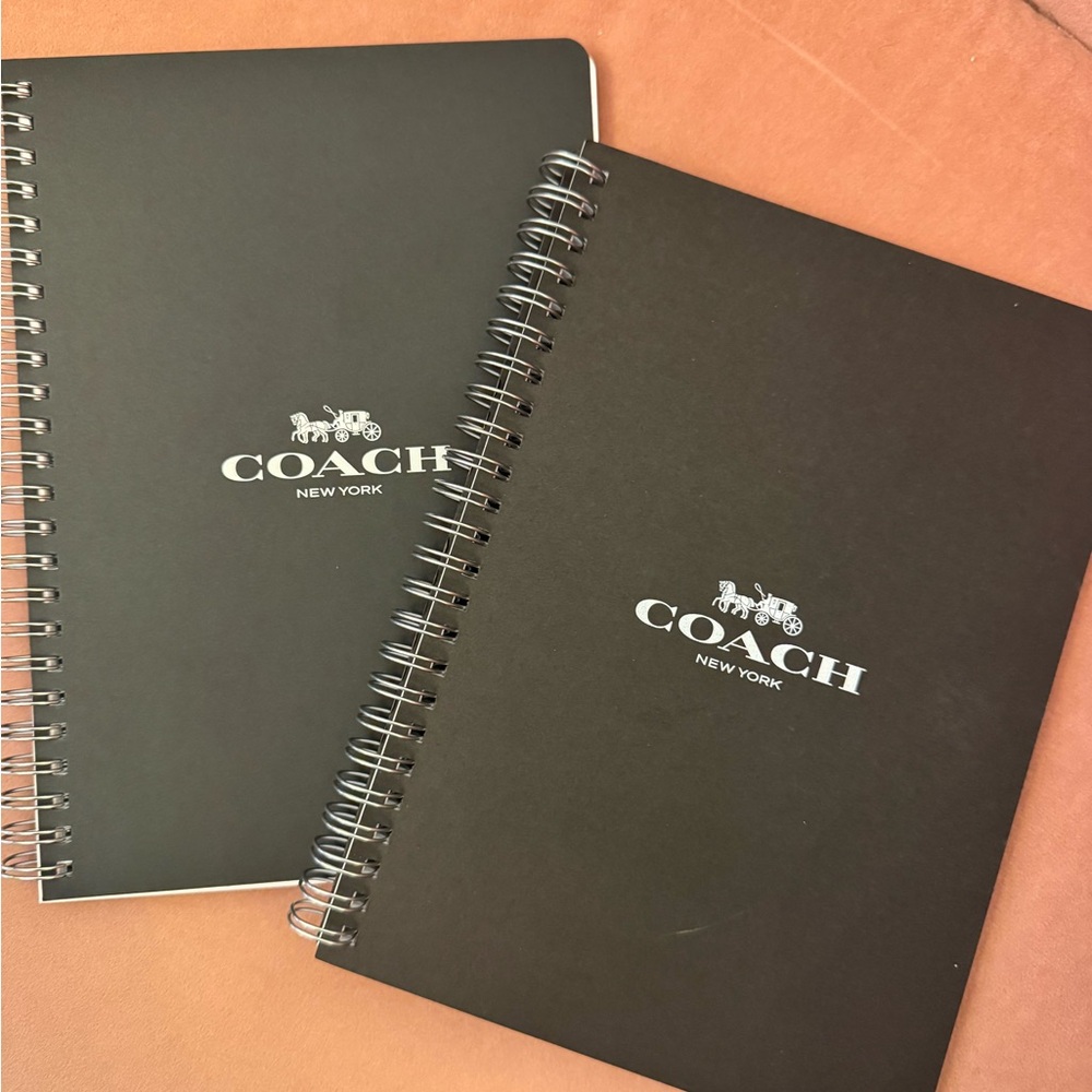 Two (2) Coach Spiral Notebooks!